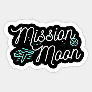 Mission Moon Sticker